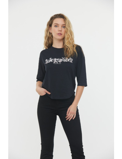 T-shirt manches 3/4 graph Lee Cooper fleurs