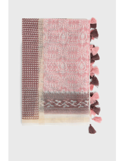 Foulard en coton et soie - PYRENNE