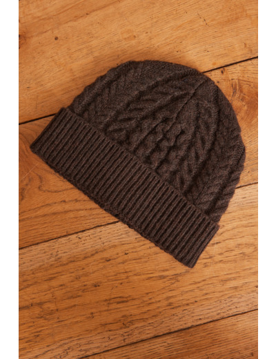 Bonnet HOCHE en maille torsadée