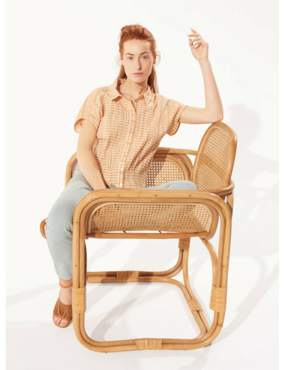 Chemise coulis peche abricot