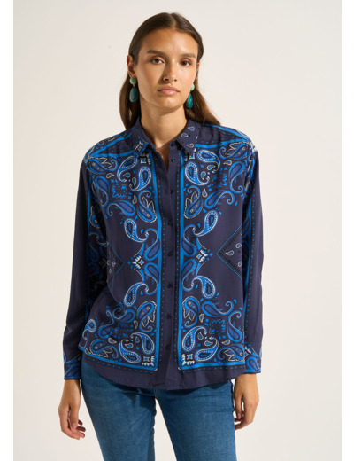 Chemise imprimée à manches longues