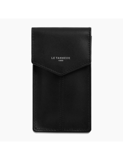 Étui clés à rabat Charlotte en cuir lisse