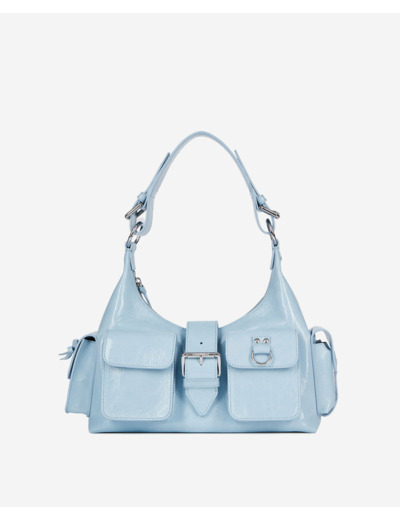 Sac amelia en cuir light blue