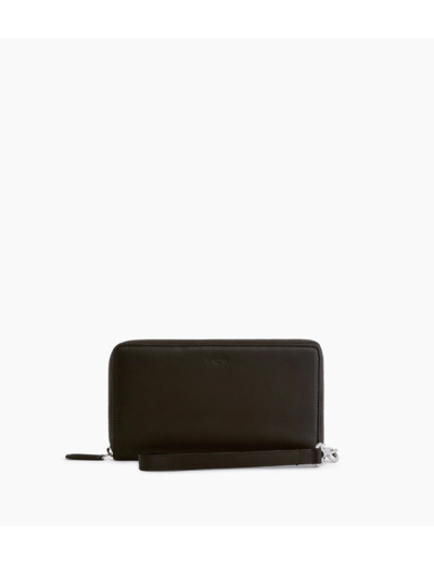 Compagnon zippé Albert en cuir lisse