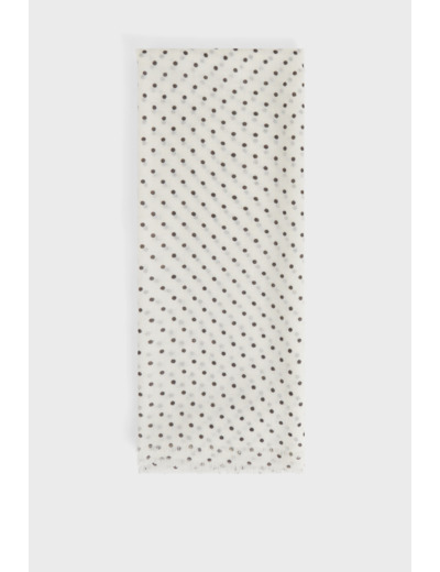 Echarpe à pois en laine et modal - DANAE