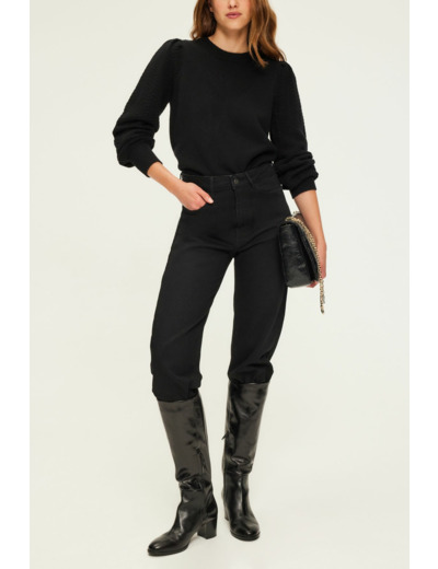 Pull en laine à manches ajourées - JANITA