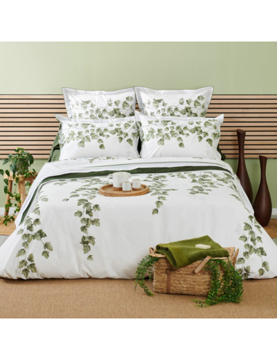 Housse de couette Lierre | Percale de coton | Tradition des Vosges