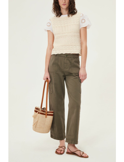 Pantalon cargo en coton - CLEO