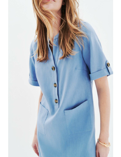 Robe roude 100% lin