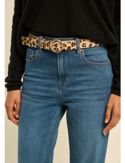 Ceinture imprimée léopard