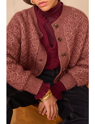 Gilet COSMO en mohair et laine
