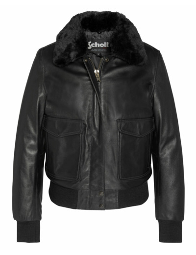 Blouson aviateur 100% cuir d'agneau LCW9185 SCHOTT