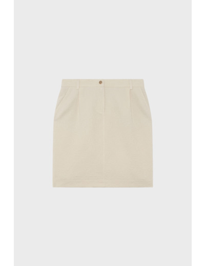 Jupe courte et droite damassée - VIANA