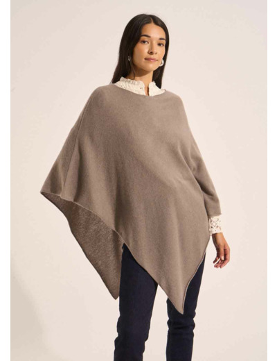 Poncho ample en cachemire