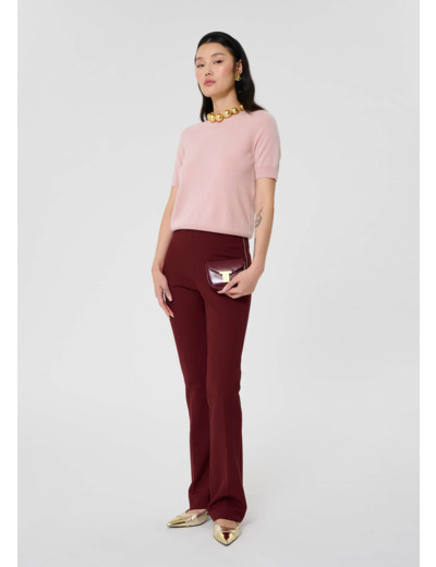 Pull Peer Vieux Rose en Cachemire