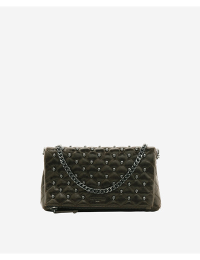 Pochette héritage small en cuir verte vert