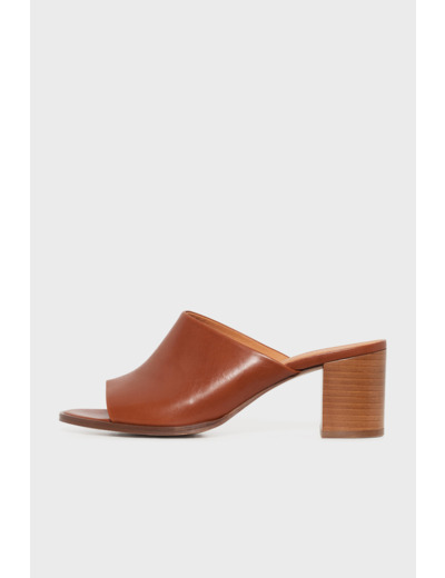 Mules en cuir à talons - LIVIO