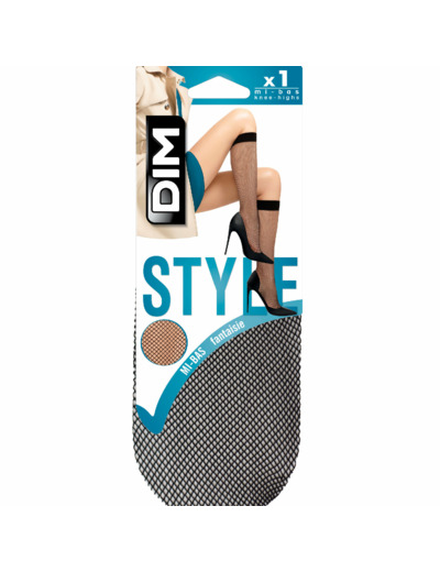 Mi-bas noir résille 84D Madame so Dim