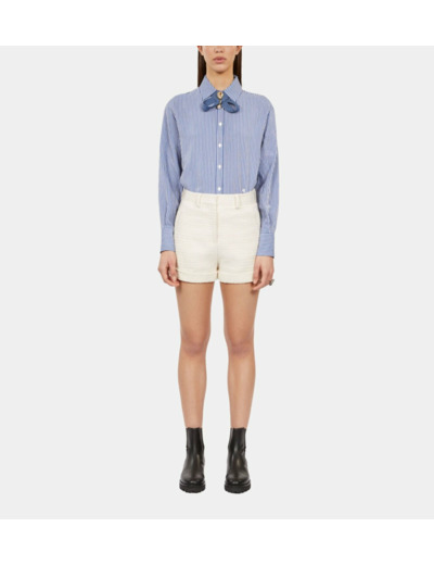 Short Écru En Tweed ecru