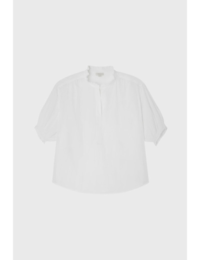 Blouse unie satinée - AURORA