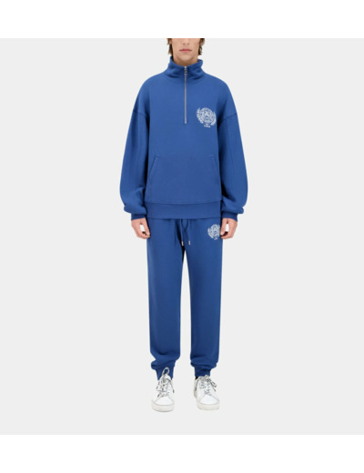 Sweatshirt A Col Zippe middle navy