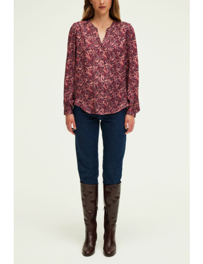 Chemise jacquard à fleurs - BELISSANDE