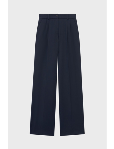 Pantalon uni à pinces - CLAIRE