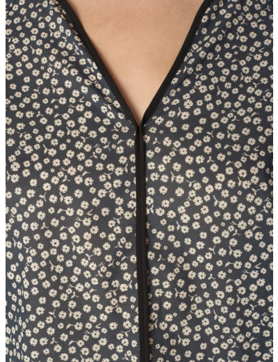 Blouse havva fleurettes noires