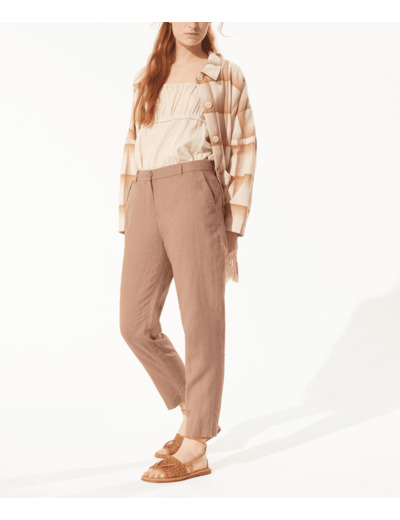 Pantalon droit chataigne