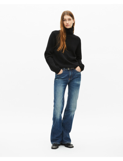 Jean droit blue electric