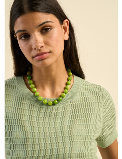 Pull manches courtes à jeu de points