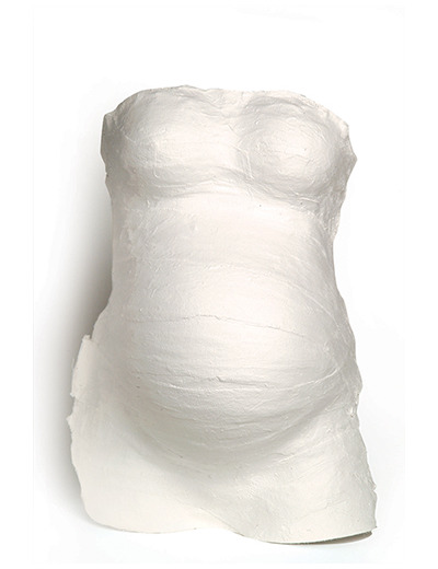Kit empreinte moulage ventre de la mère Blanc