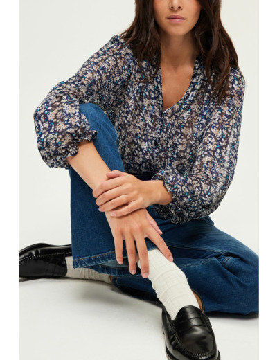 Chemise en mousseline fleurie - BELODIE