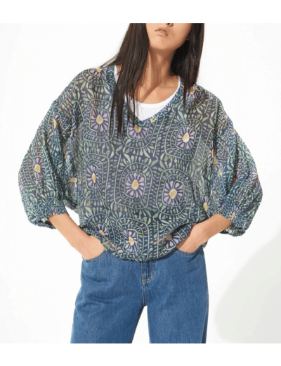 Blouse marguerite denim