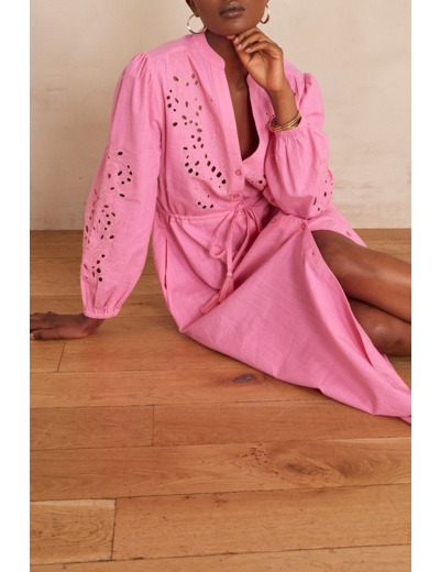 Robe longue LIVE en coton