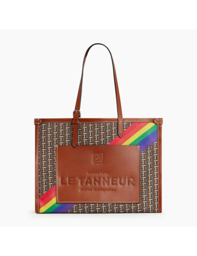 Grand sac cabas Camille en toile monogramme