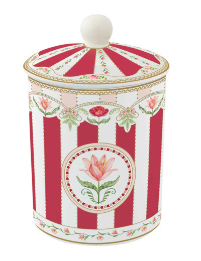 FLOWERY Pot avec couvercle 11.5cm x 18h