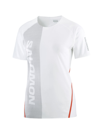 S Lab Speed Tee White Deep Black