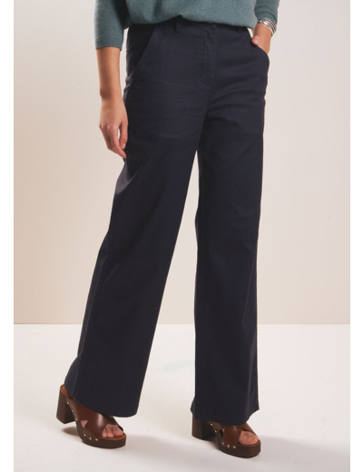 Pantalon droit taille haute