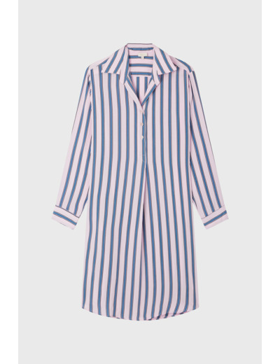 Robe chemise mi-longue à rayures - ENNA
