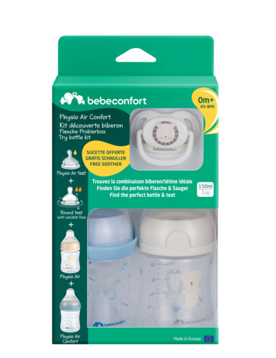 Kit d'essai biberon 1er âge Blanc Et Bleu