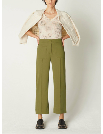 Pantalon uma vert mousse