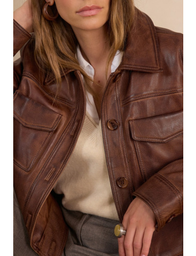 Veste en cuir DONNA