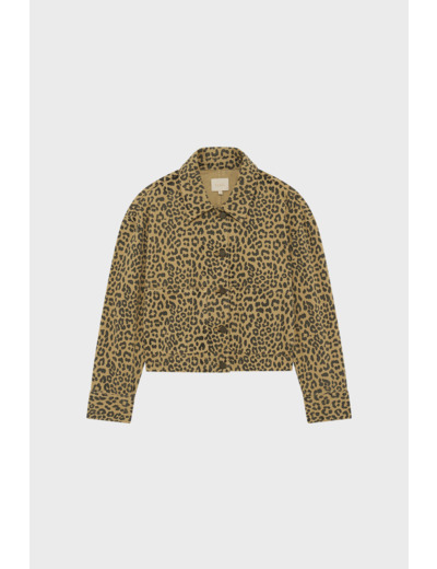 Veste en denim léopard - ROSELIE