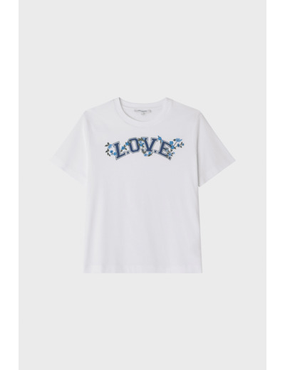 T-shirt sérigraphié et brodé - TIPHANIE