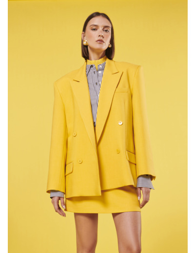 Veste Victoria Jaune en Viscose