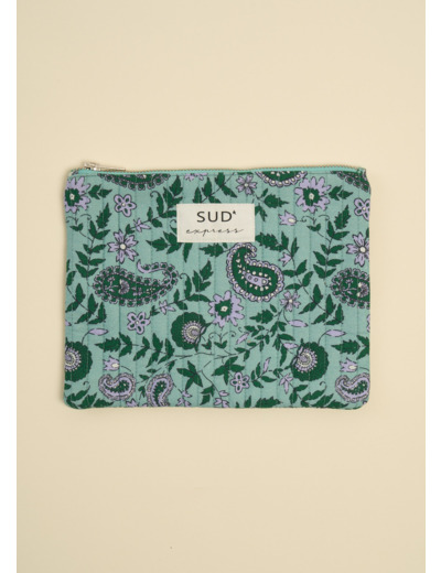 Trousse matelassée imprimée