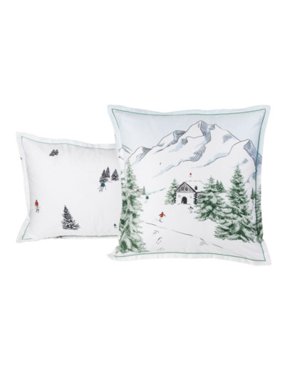 Taie d'oreiller Gérardmer | Satin de coton | Tradition des Vosges