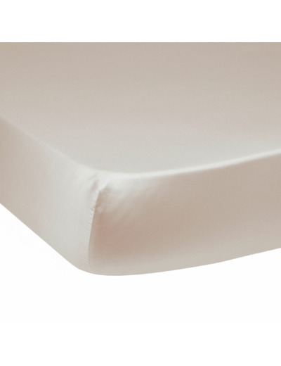 Drap housse Harmonie Satin de coton coloris Beige