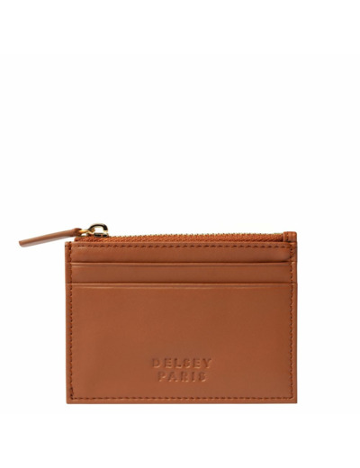 Le cuir lisse cartes/monnaie